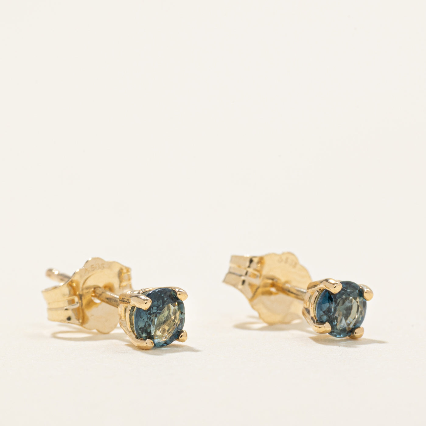 '100 Ways' Teal Sapphire Studs | 0.40ctw