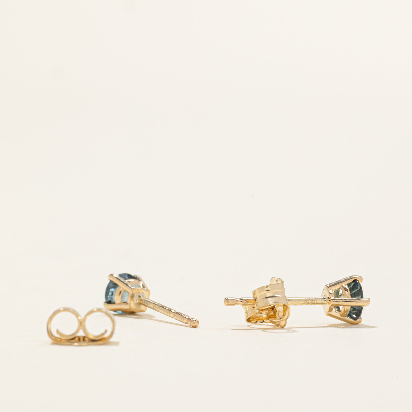 '100 Ways' Teal Sapphire Studs | 0.42ctw