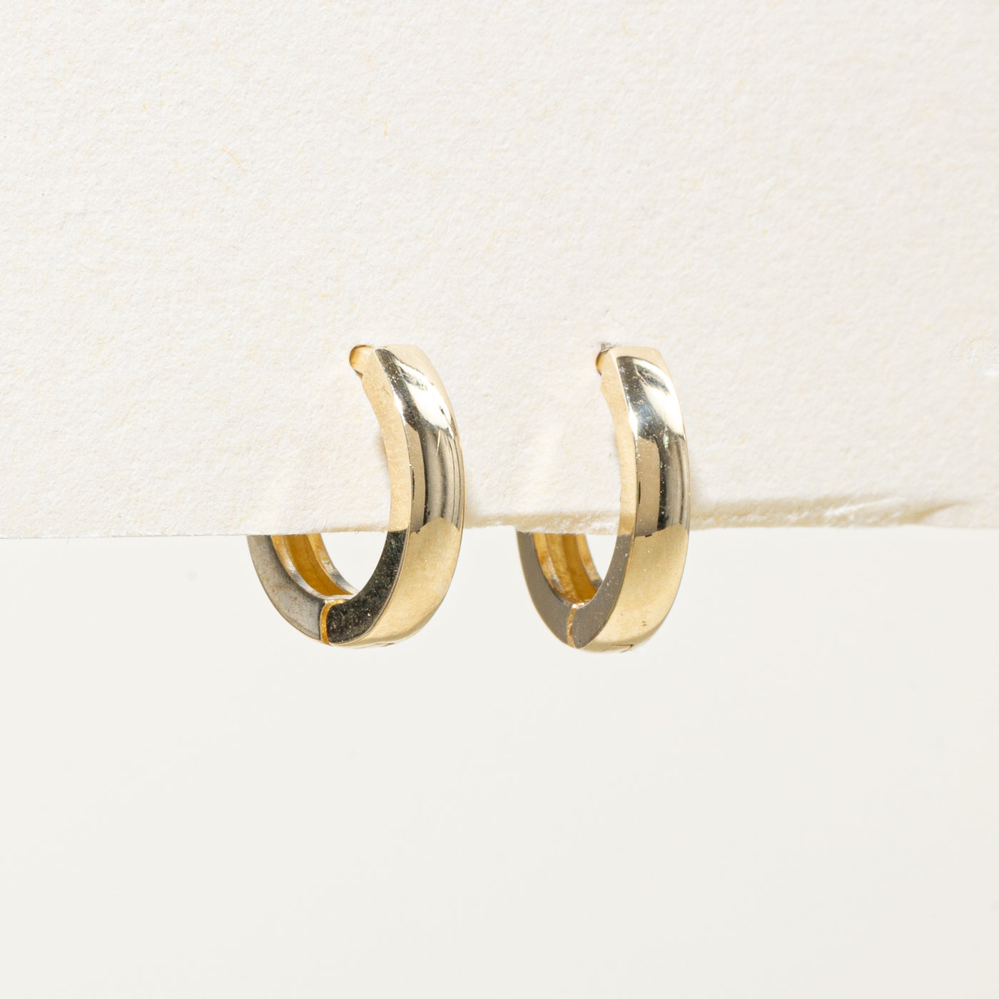 '100 Ways' 10k Yellow Gold Huggie Earrings