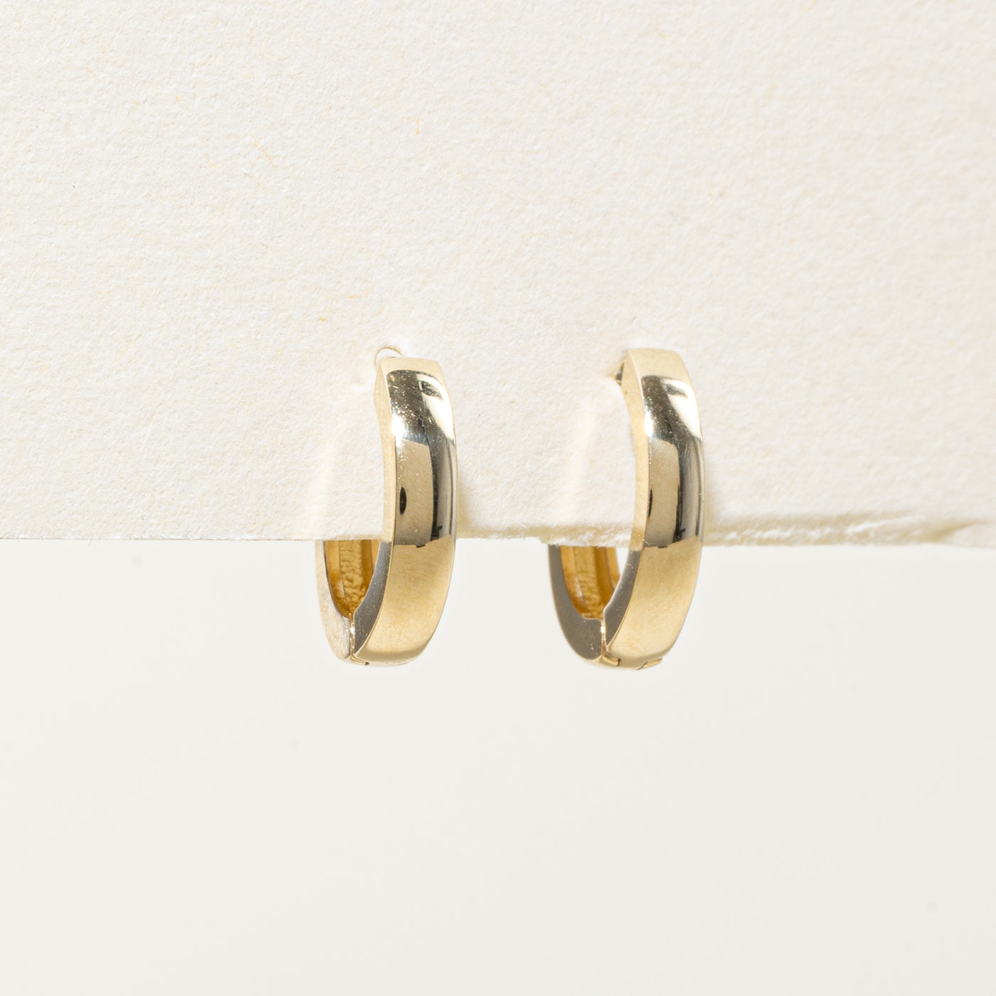 '100 Ways' 10k Yellow Gold Huggie Earrings