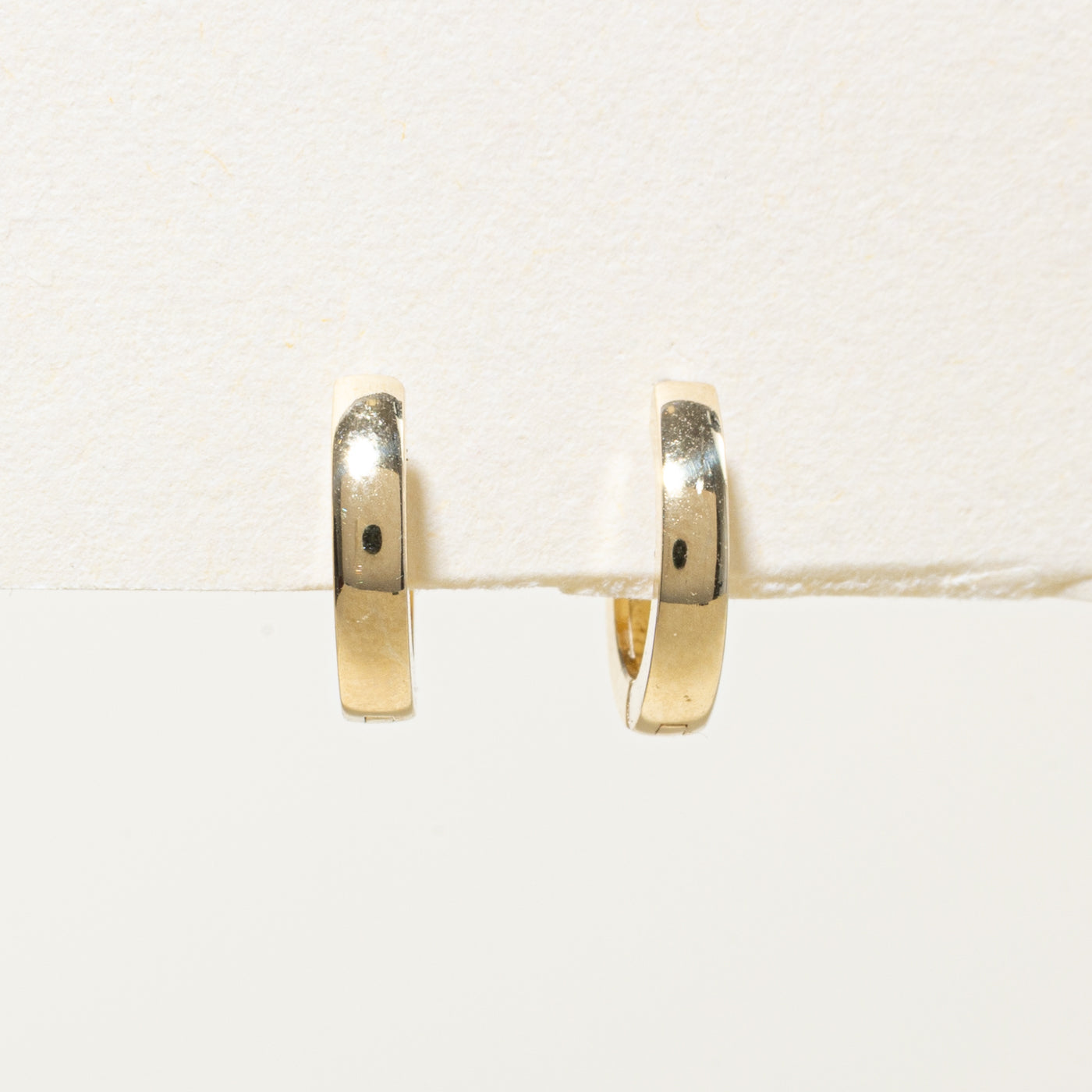'100 Ways' 10k Yellow Gold Huggie Earrings