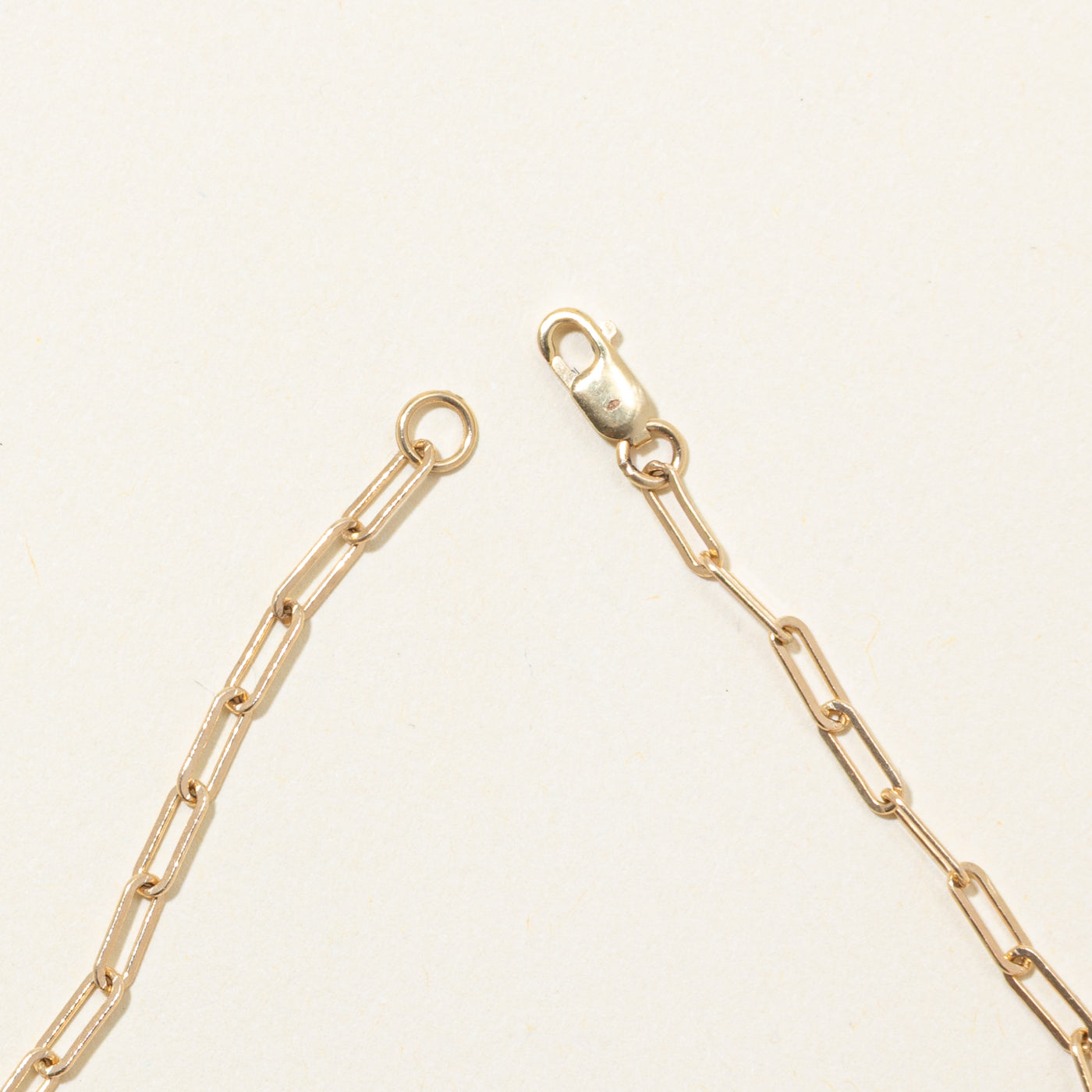 '100 Ways' 14k Yellow Gold Paperclip Chain Bracelet | 7"