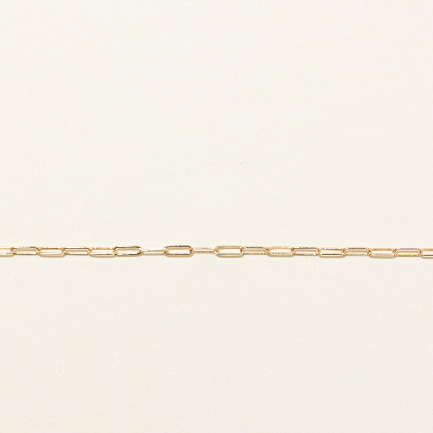'100 Ways' 14k Yellow Gold Paperclip Chain Bracelet | 7"