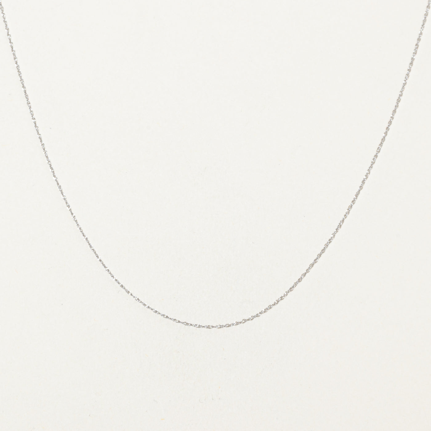 '100 Ways' 10k White Gold Rope Chain | 18"