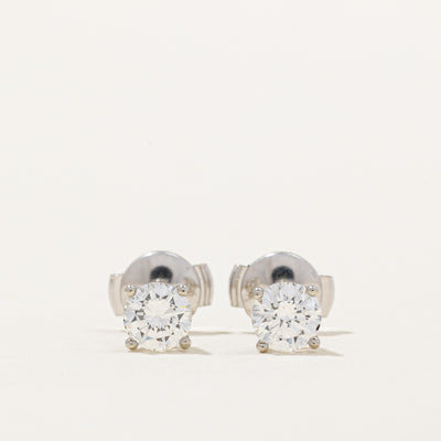 100 Ways' GIA Certified Diamond Stud Earrings | 0.71ctw I1 H/I |