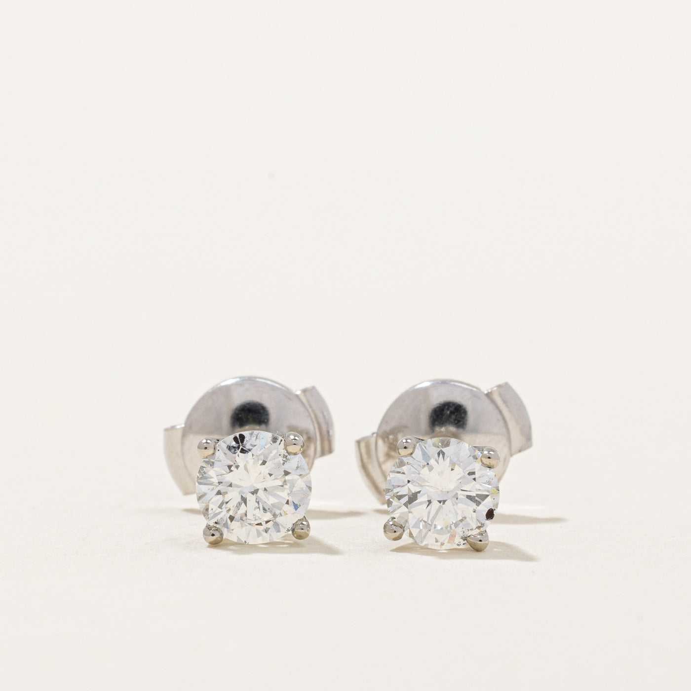 100 Ways' GIA Certified Diamond Stud Earrings | 0.88ctw SI1/SI2 F |