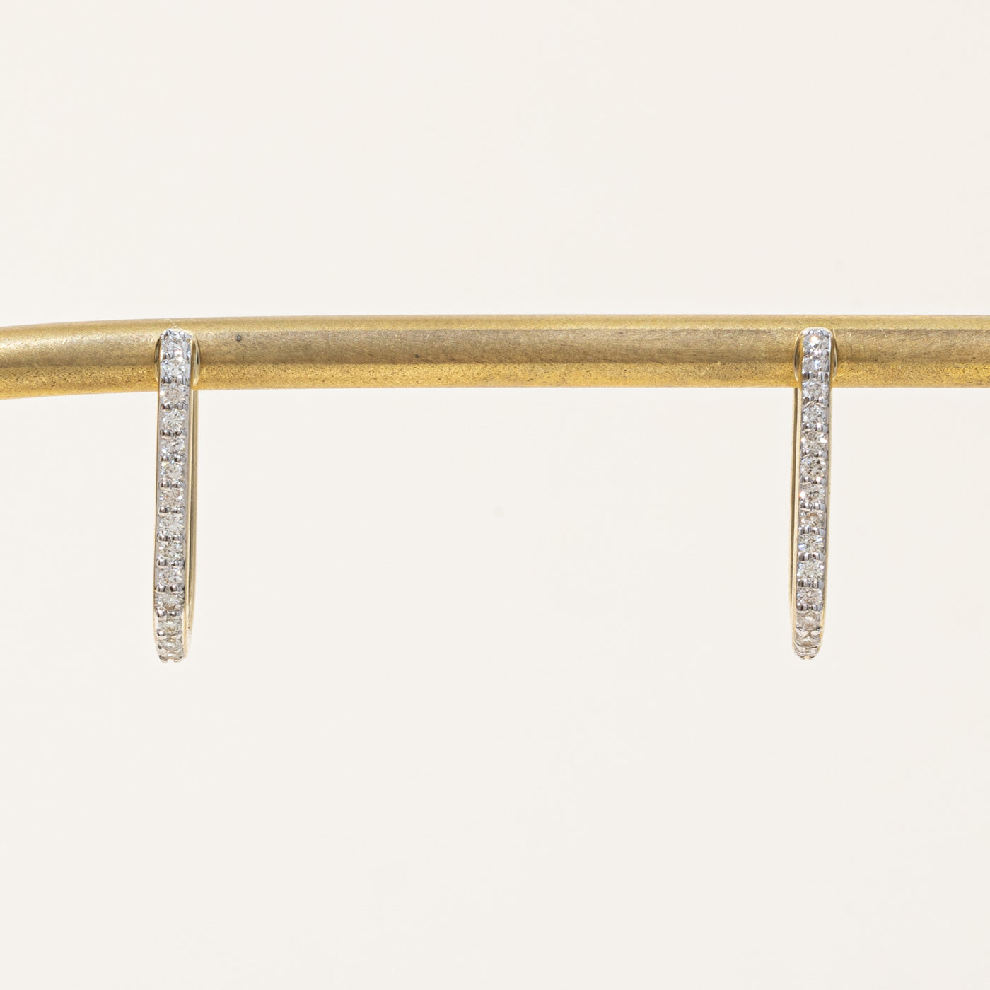 '100 Ways' Diamond Rectangle Hoop Earrings | 0.25ctw |