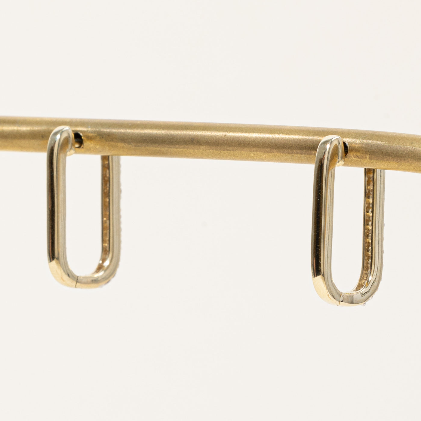 '100 Ways' Diamond Rectangle Hoop Earrings | 0.25ctw |