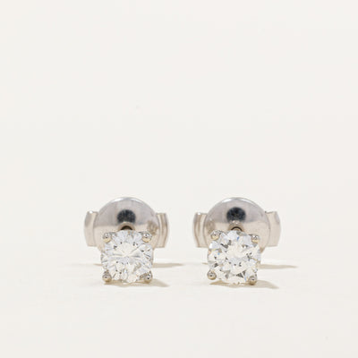 100 Ways' GIA Certified Diamond Stud Earrings | 0.74ctw SI1/SI2 F |