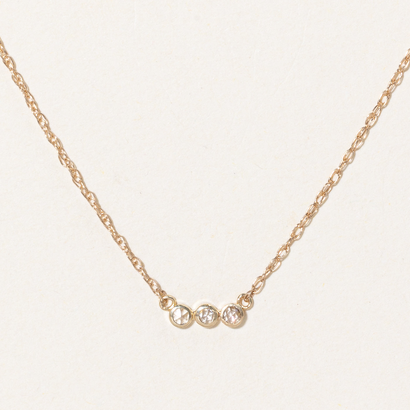 100 Ways' Rose Cut Diamond Pendant Necklace | 0.06ctw | 18" |