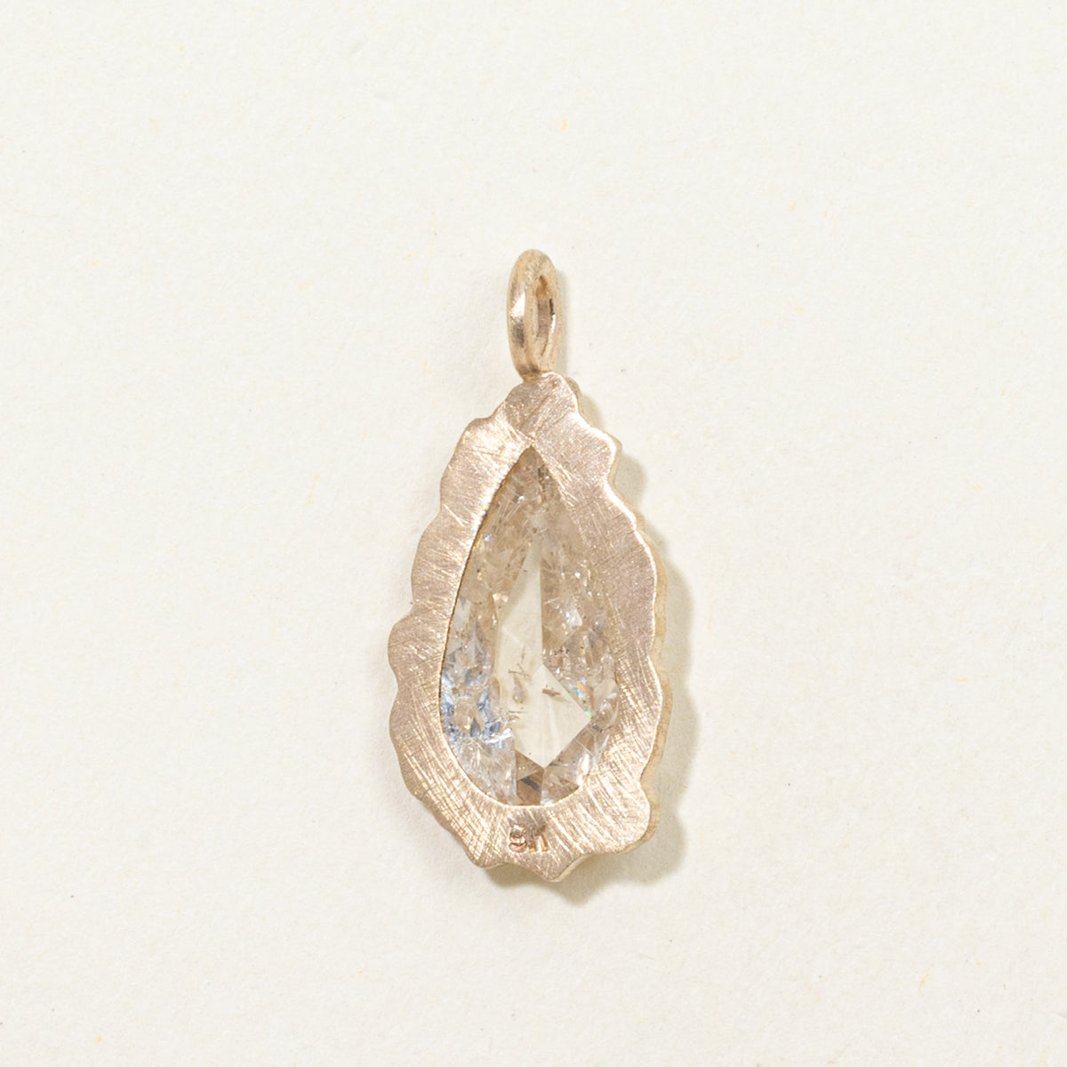 '100 Ways' 9k Yellow Gold Pear Rose Cut Diamond Pendant | 2.32ct