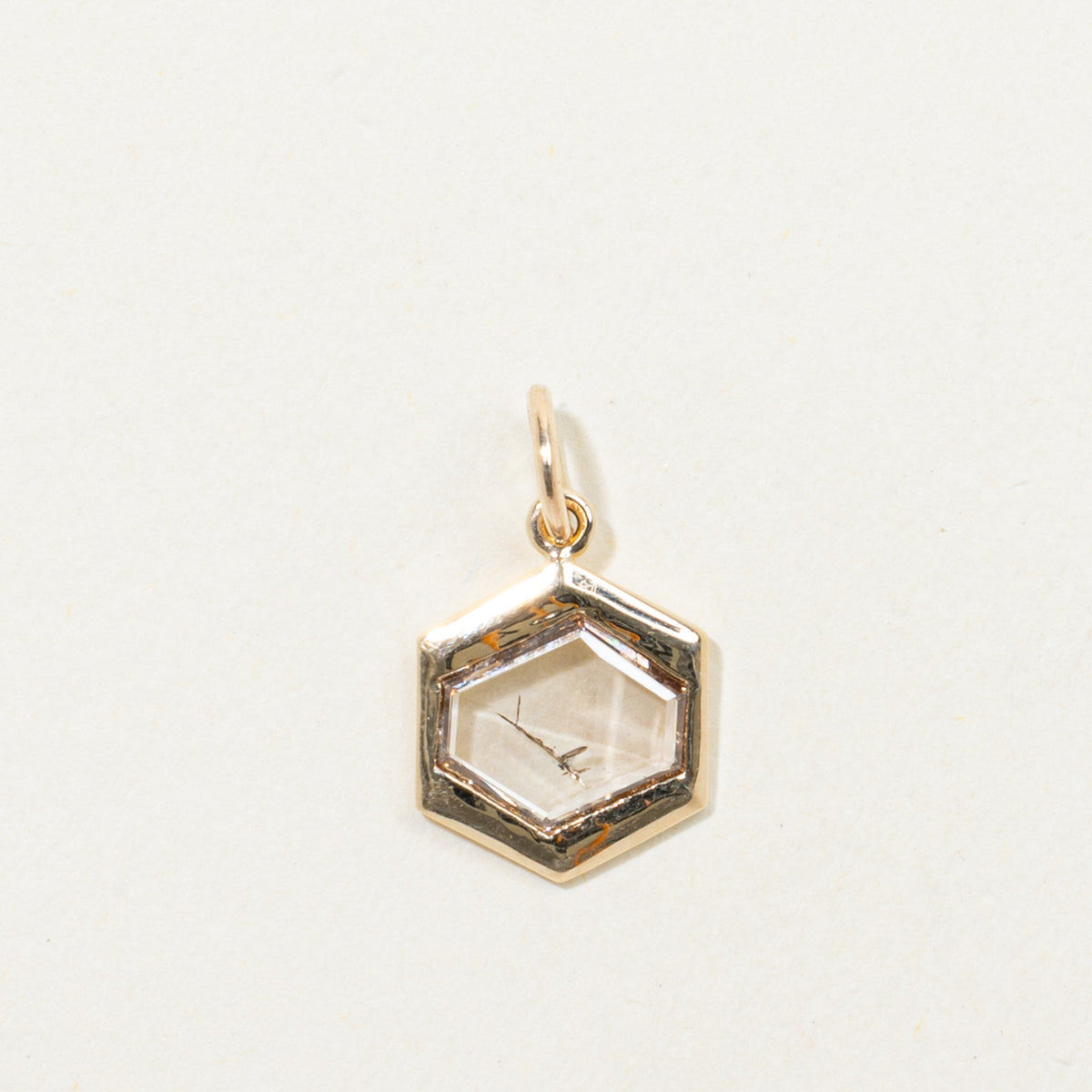 '100 Ways' 9k Yellow Gold Portrait Cut Diamond Pendant | 0.35ct