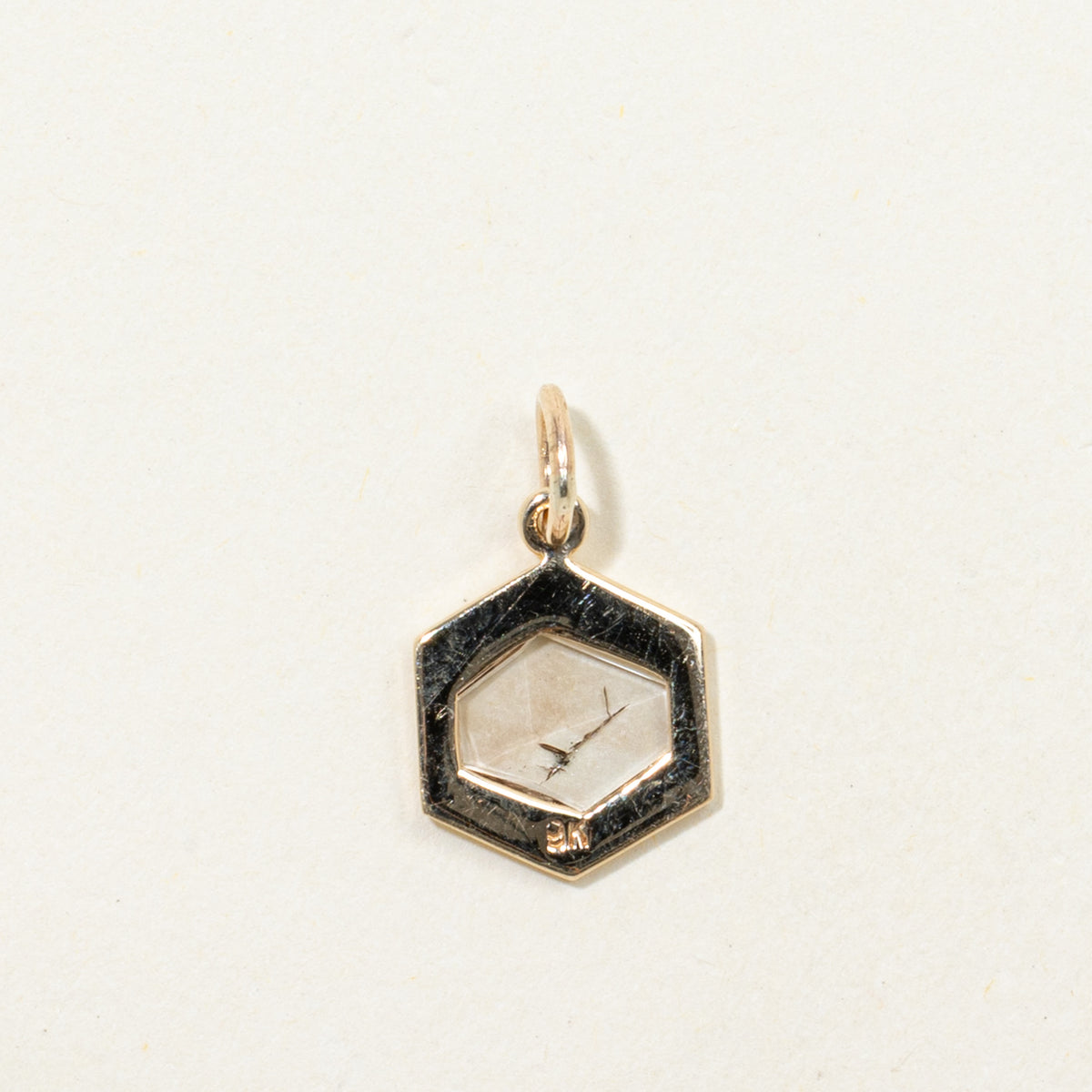 '100 Ways' 9k Yellow Gold Portrait Cut Diamond Pendant | 0.35ct