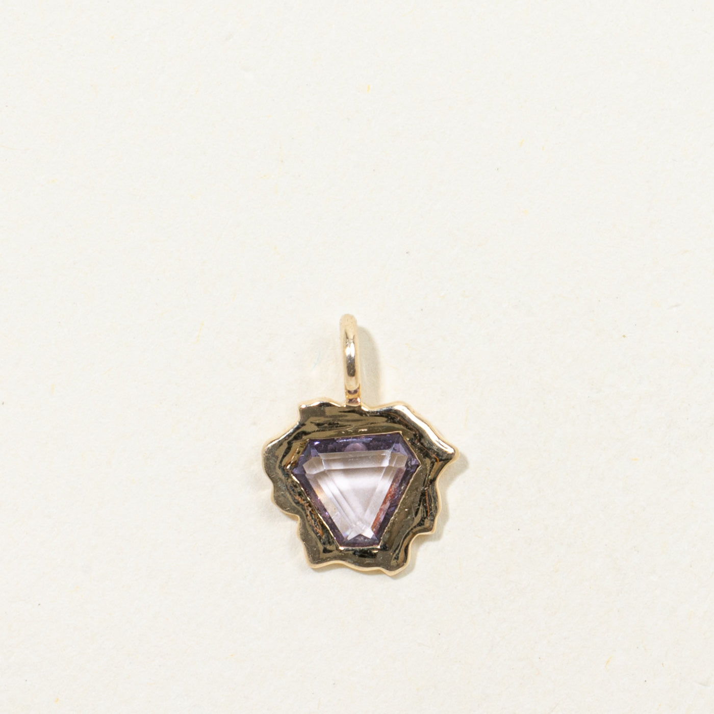 '100 Ways' 9k Yellow Gold Portrait Cut Spinel Organic Pendant | 0.80ct