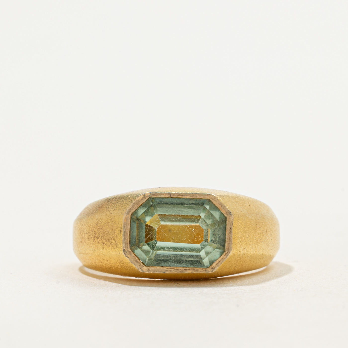 '100 Ways' 9k Yellow Gold Tourmaline Signet Ring | 2.26ct | SZ 6.95