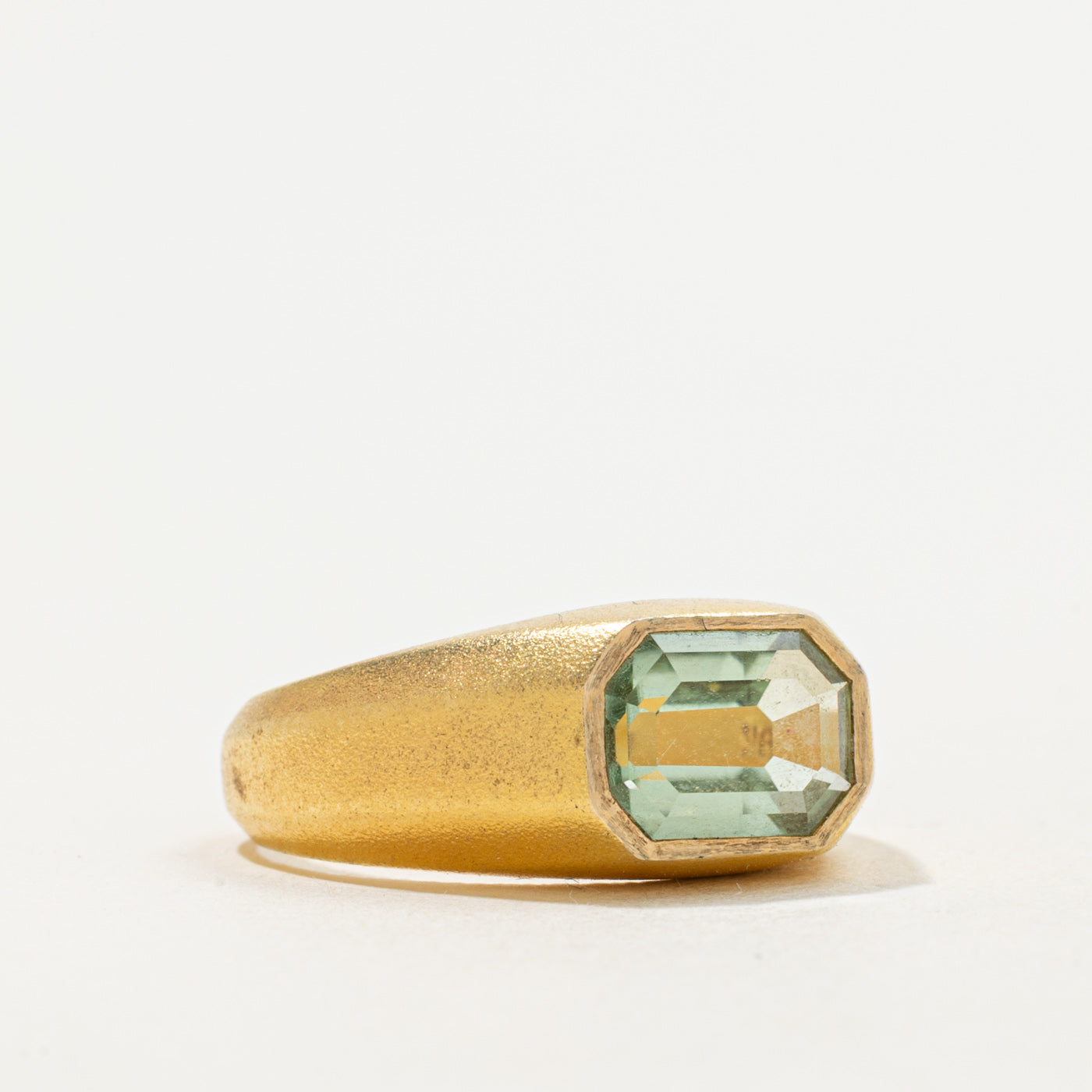 '100 Ways' 9k Yellow Gold Tourmaline Signet Ring | 2.26ct | SZ 6.95