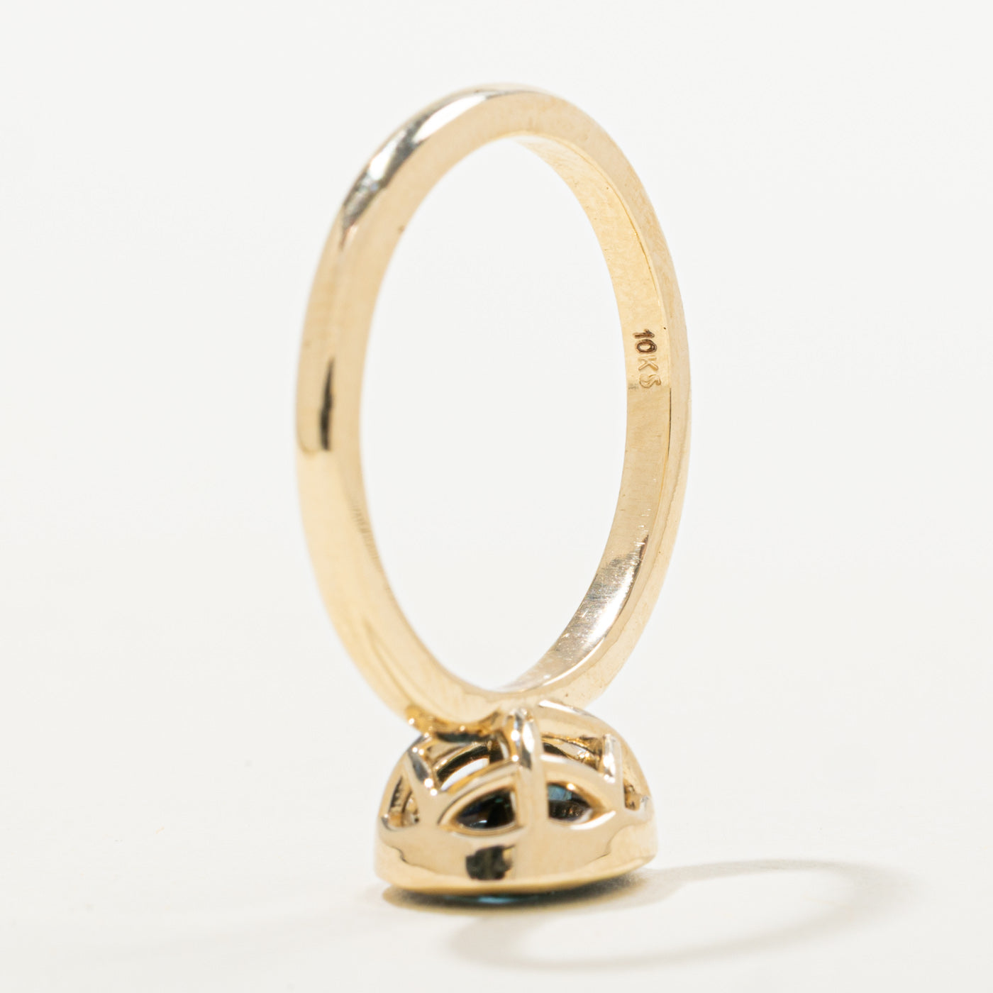 '100 Ways' 10k Yellow Gold East West Bezel Set Sapphire Ring | 2.00ct | SZ 7