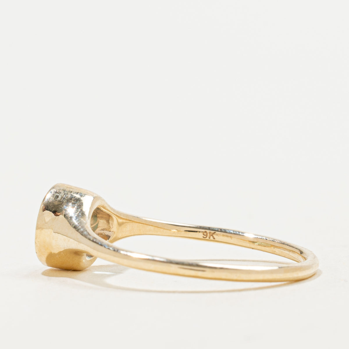 '100 Ways' 9k Yellow Gold East West Aquamarine Signet | 0.82ct | SZ 5.75