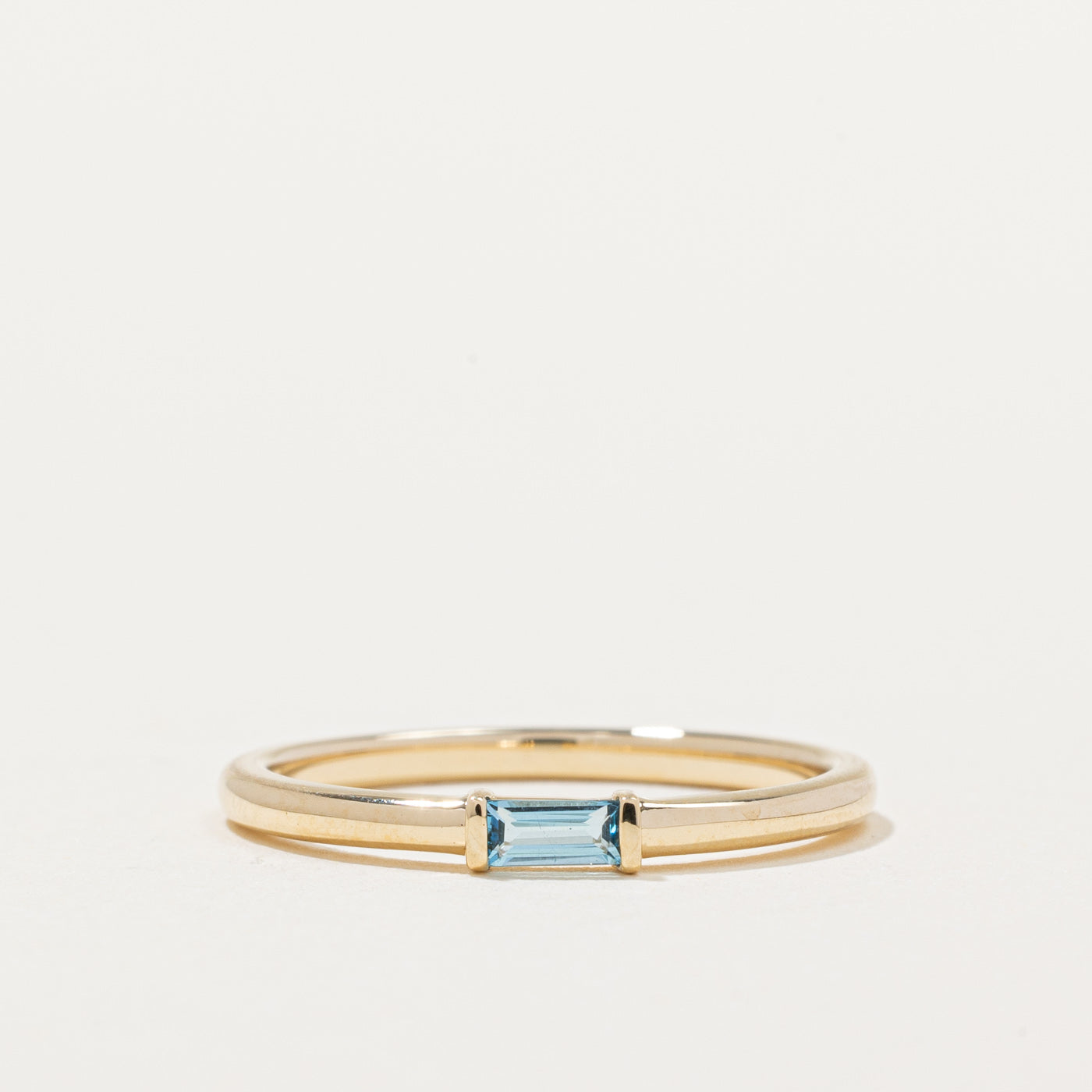 100 Ways' Swiss Blue Topaz Ring | 0.12ct | SZ 6.75 |