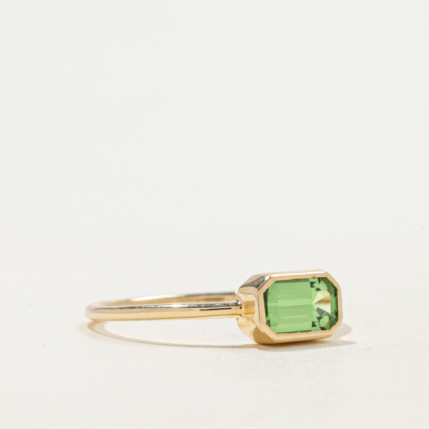 '100 Ways' 9k Yellow Gold East West Tsavorite Garnet Ring | 0.57ct | SZ 5.75