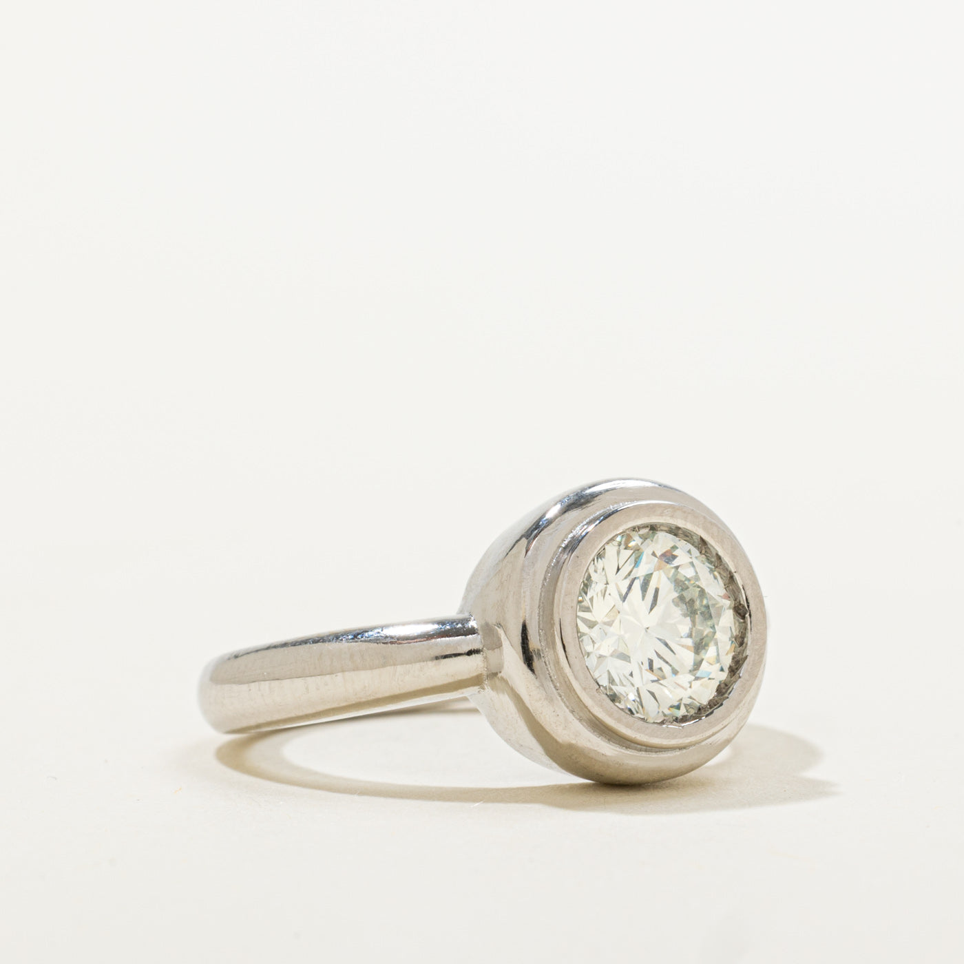 '100 Ways' Platinum Bezel Set Solitaire Diamond Ring | 1.31ct VVS1 I Ex | SZ 5.75
