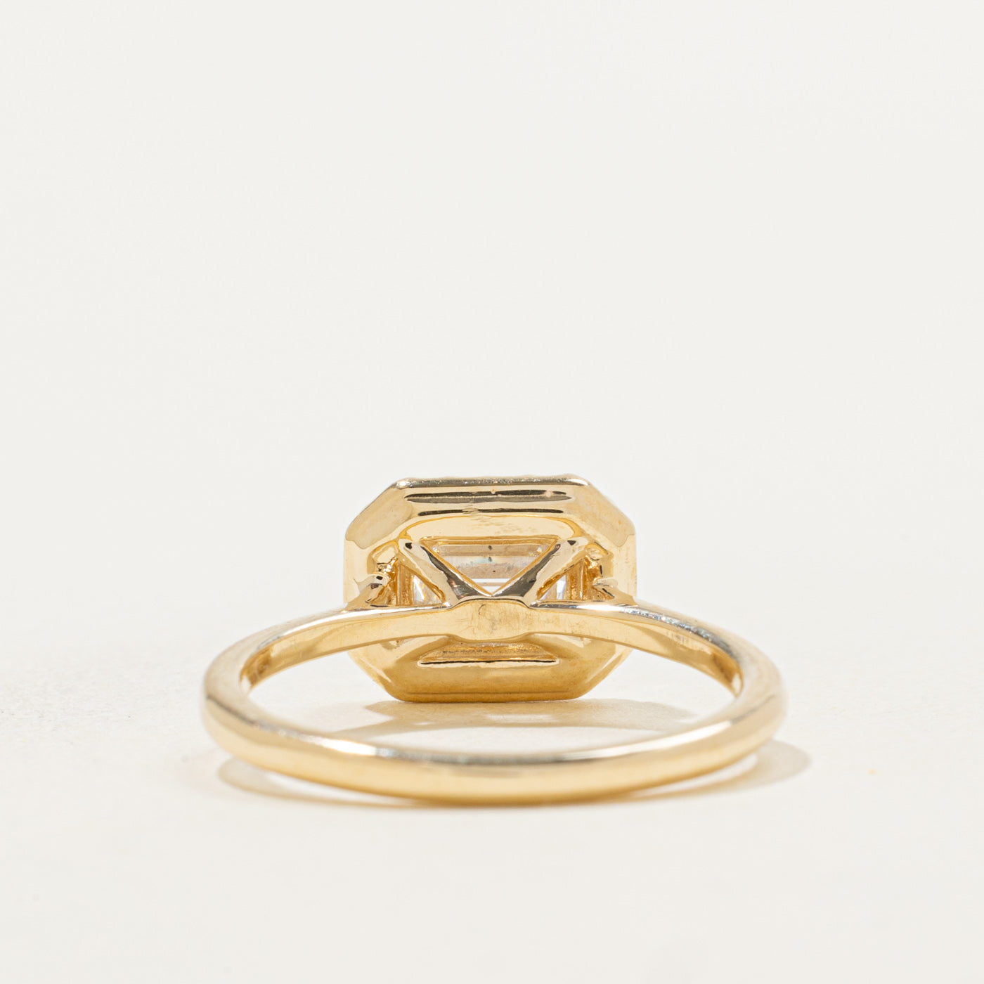 '100 Ways' 10k Yellow Gold Emerald Cut GIA Diamond Ring | GIA 1.26ct SI1 G | SZ 6.75