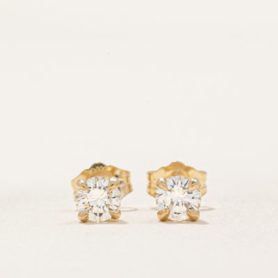 '100 Ways' Diamond Stud Earrings | 0.58ctw SI1/SI2 J/K |