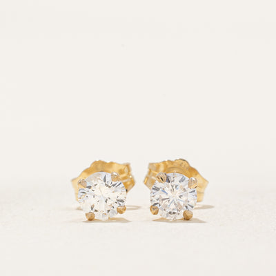 '100 Ways' Diamond Stud Earrings | 0.58ctw I1/I2 D-F |