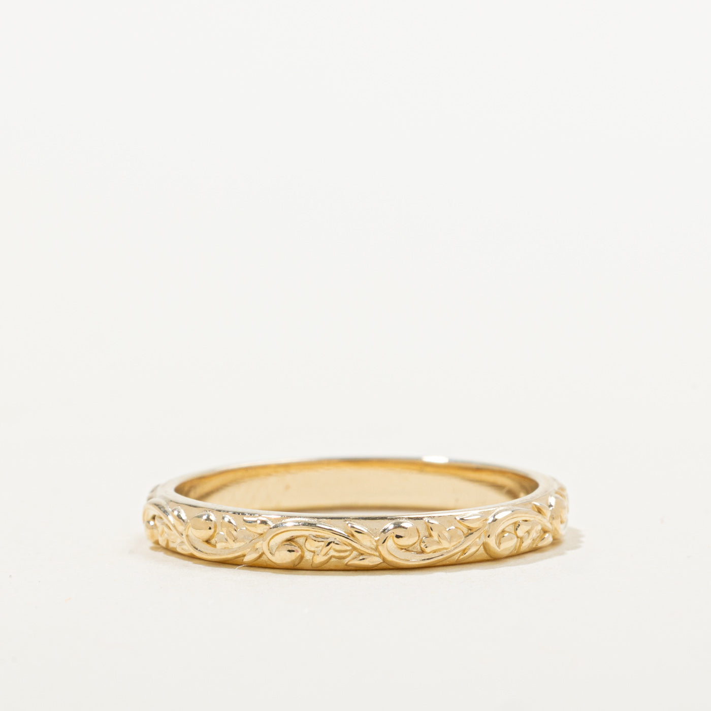 '100 Ways' 10k Ornate Detail Band | Sizes Available
