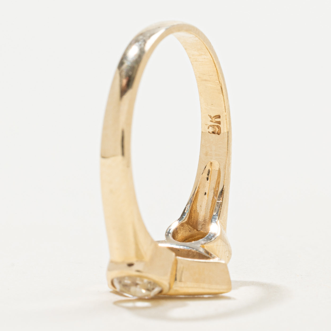 '100 Ways' 9k Yellow Gold Portrait Cut Diamond & Rose Cut Accented Ring | 0.99ct, 0.30ctw | SZ 6