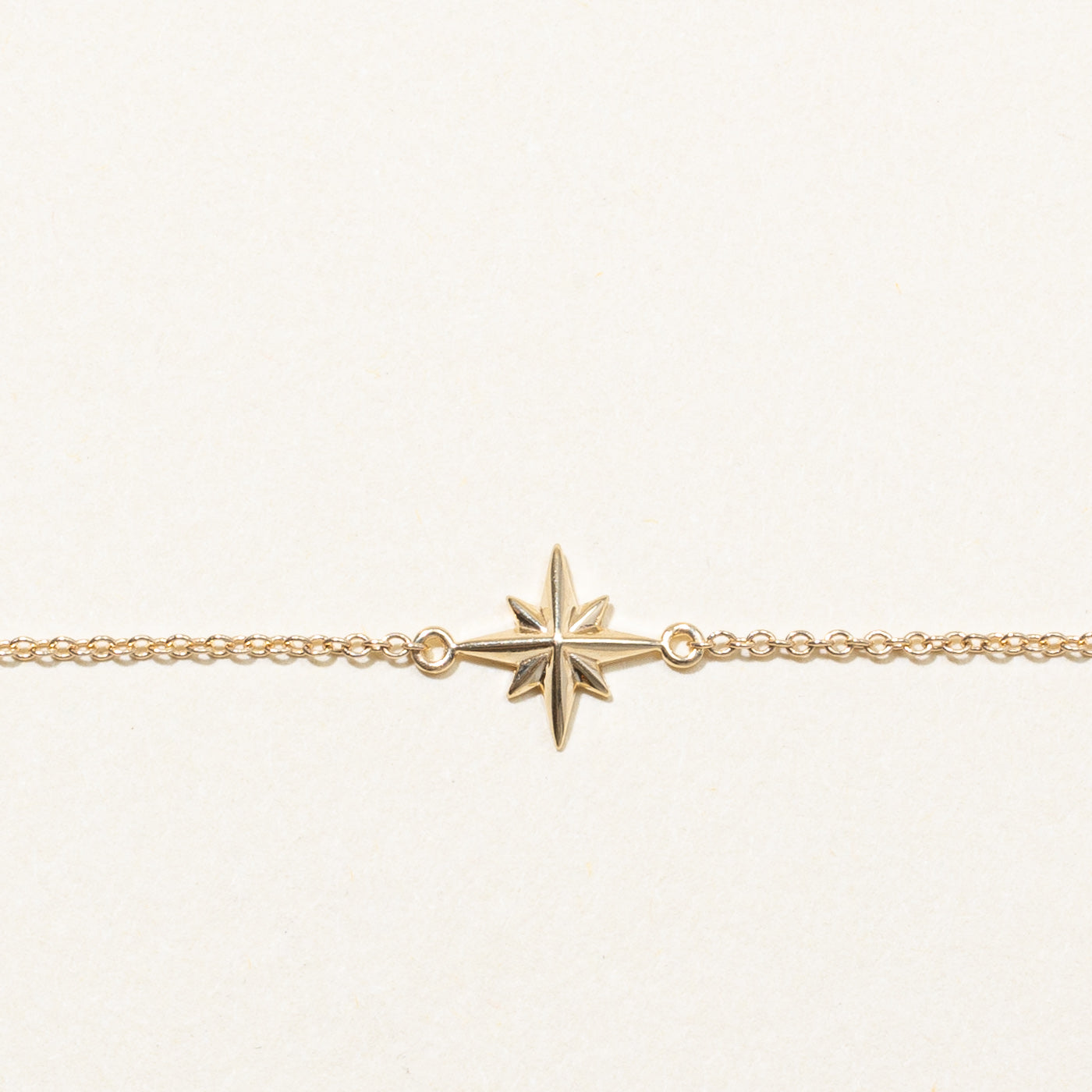 100 Ways' 14k Yellow Gold Star Pendant Bracelet | 7" |