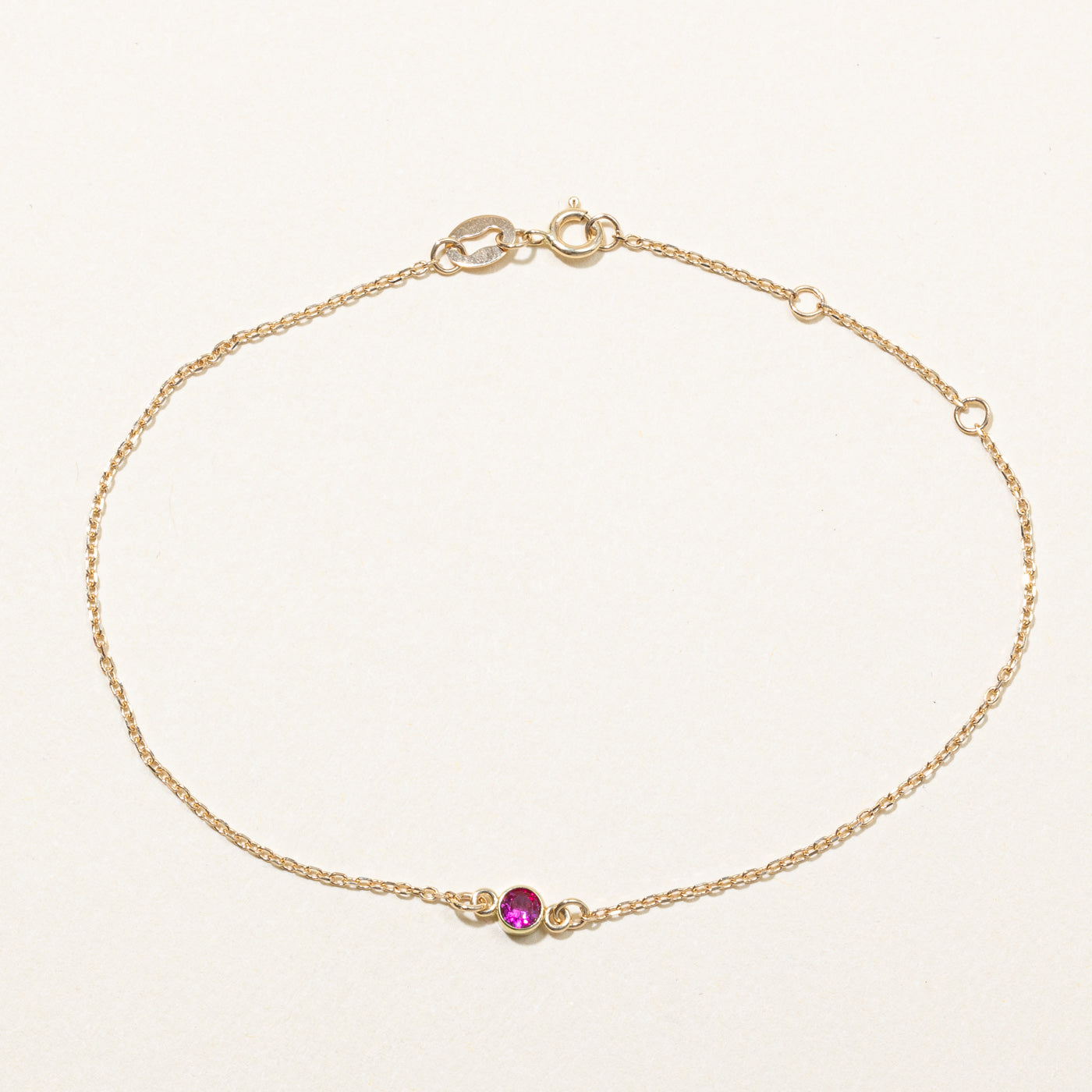 100 Ways' Bezel Set Ruby Bracelet | 0.13ct | 7" |