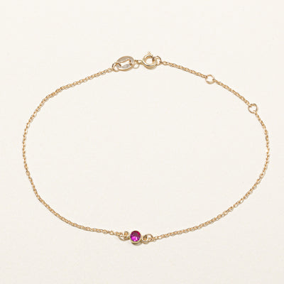 100 Ways' Bezel Set Ruby Bracelet | 0.13ct | 7