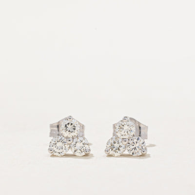 '100 Ways' Diamond Trio Cluster Earrings | 0.50ctw |