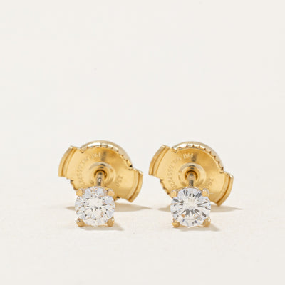 100 Ways' Diamond Stud Earrings With Eagle Claws and Guardian Backs| 0.28ctw |