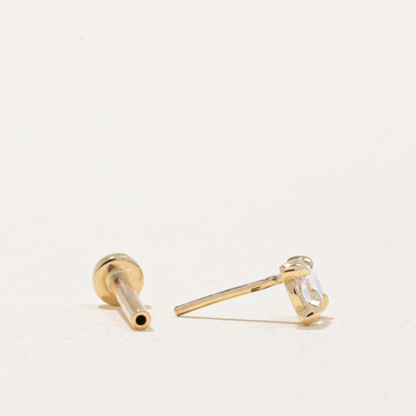 100 Ways' Rose Cut Diamond Press Fit Earring | 0.06ct |