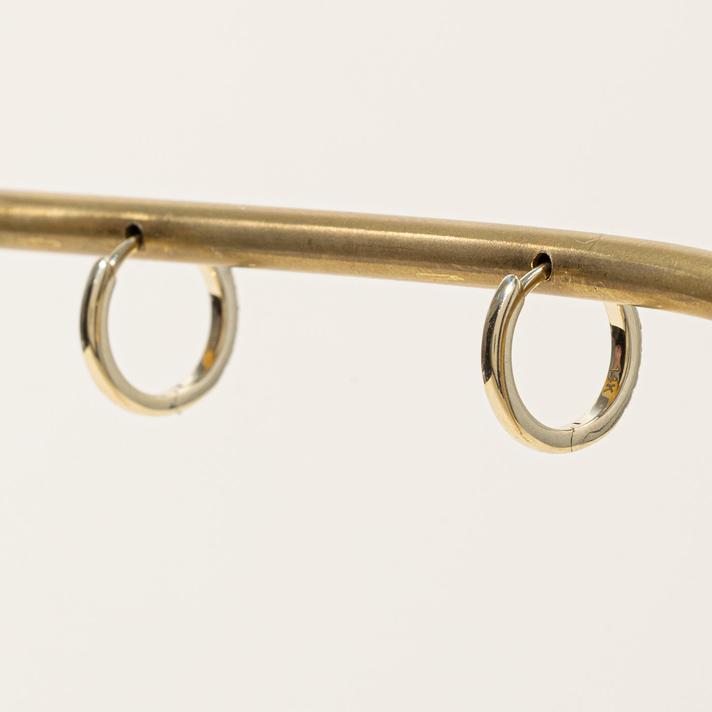 '100 Ways' Yellow Gold Diamond Hoop Earrings 12mm | 0.14ctw |