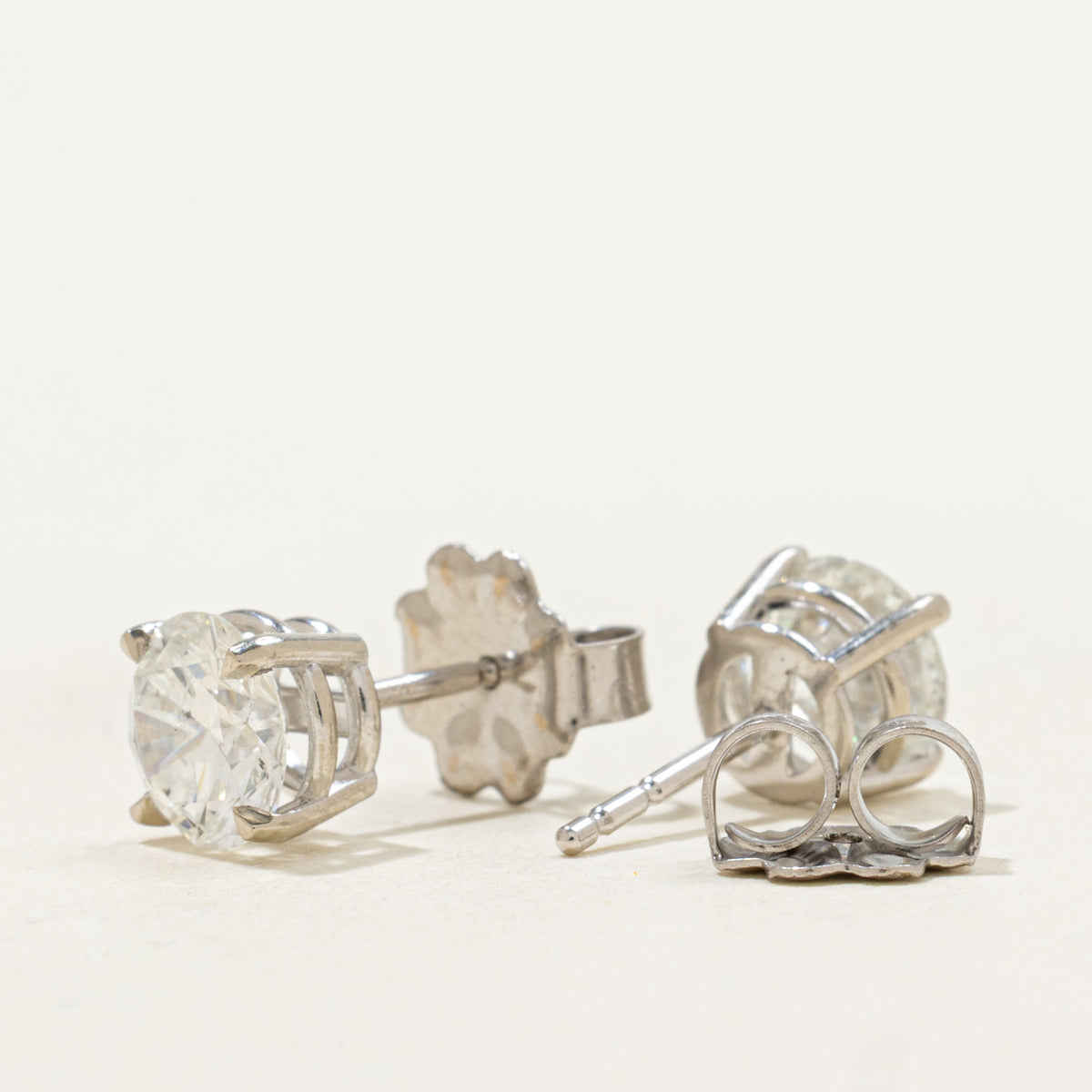 '100 Ways' Signature Eagle Claw Stud Earrings | 1.99ctw I1/I2 H/I