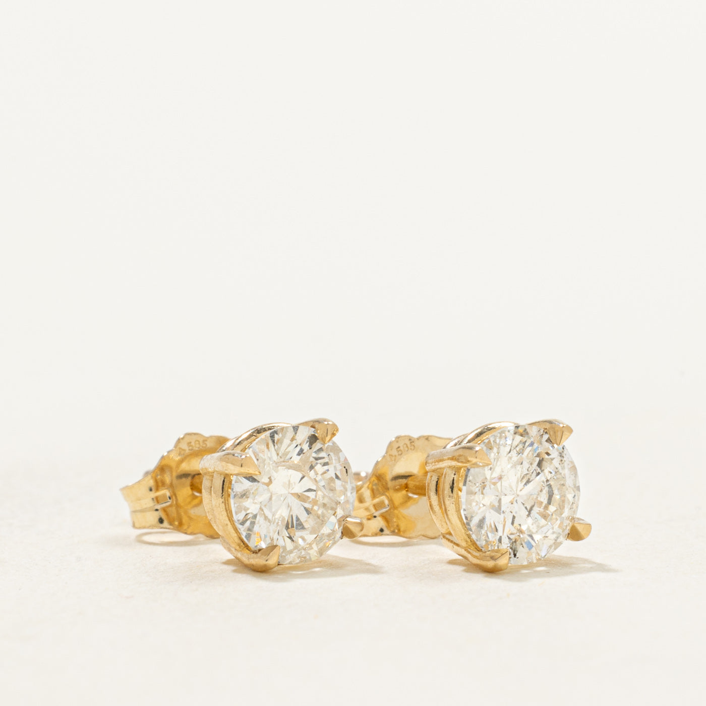 '100 Ways' Signature Eagle Claw Diamond Studs | 1.46ctw I2 I