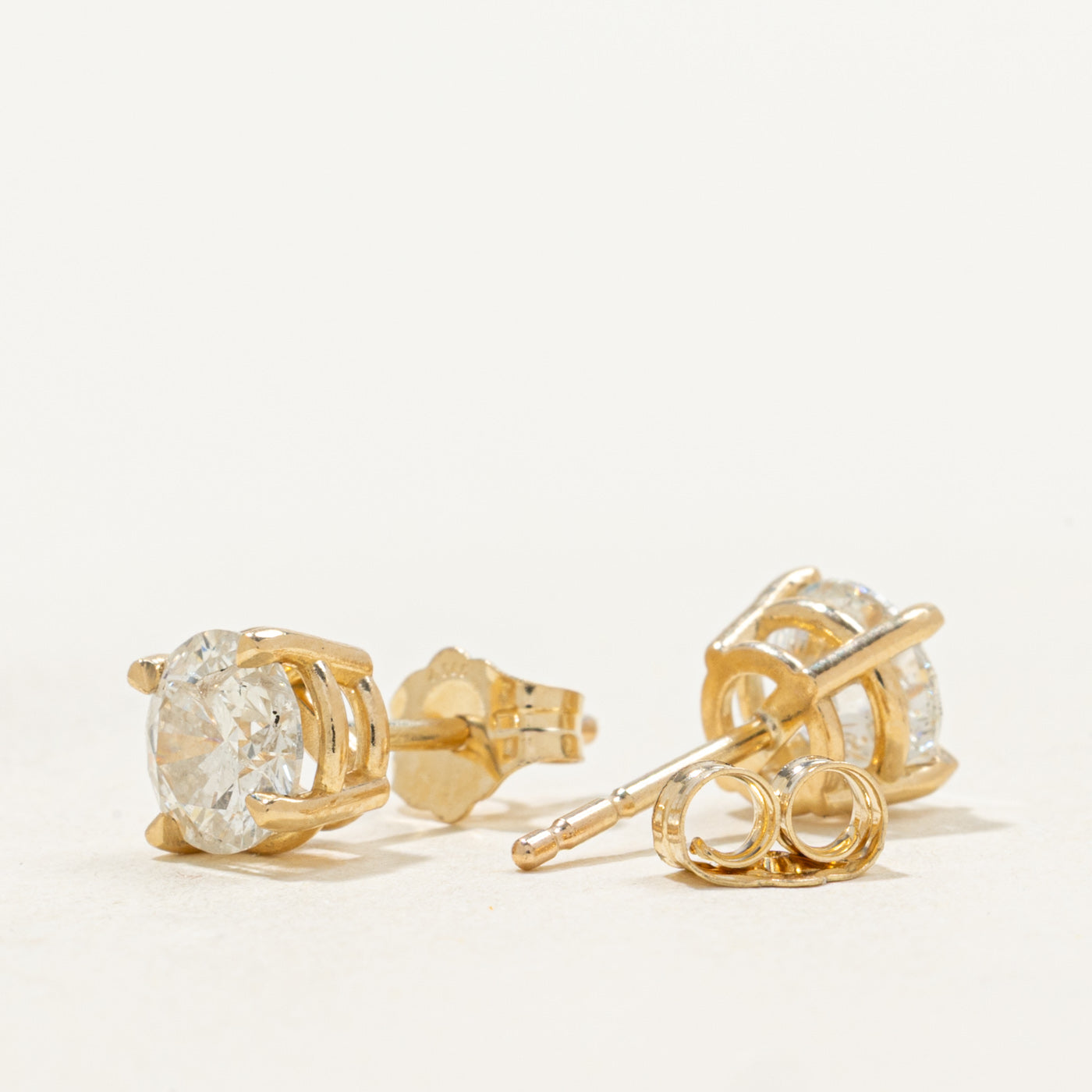 '100 Ways' Signature Eagle Claw Diamond Studs | 1.46ctw I2 I