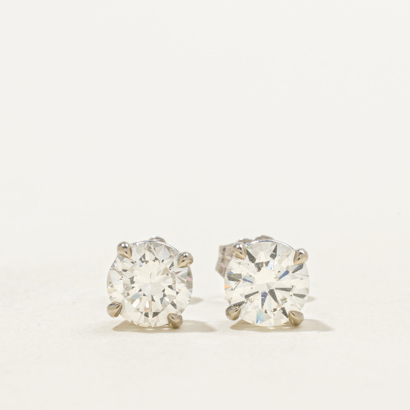 '100 Ways' Signature White Gold GIA Diamond Studs | GIA 1.78ctw SI2 H