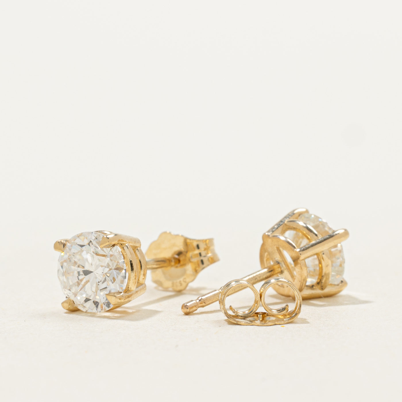 '100 Ways' Signature Eagle Claw Stud Earrings | 1.59ctw I1/I2 G/H