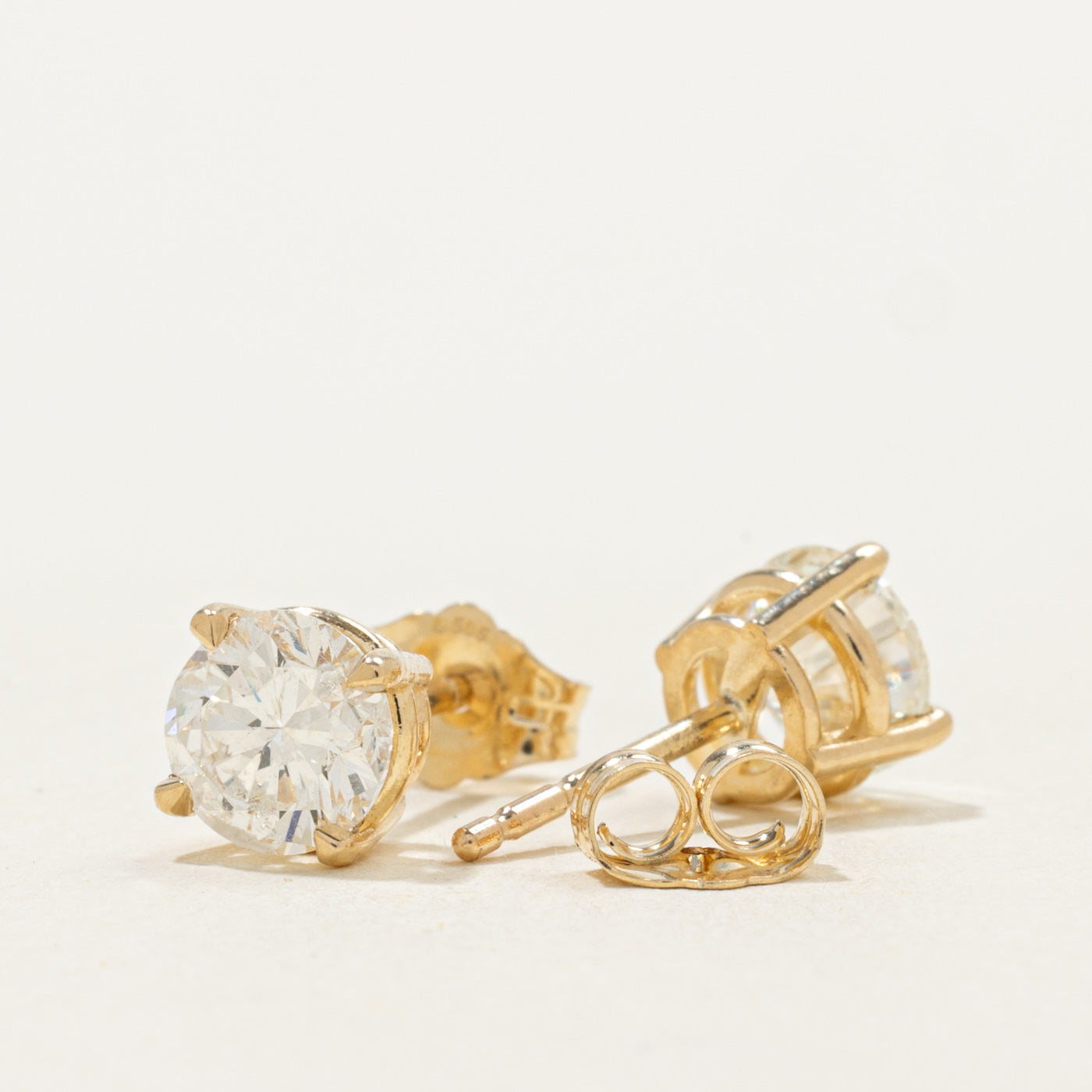 '100 Ways' Signature Eagle Claw Stud Earrings | 1.58ctw I1/I2 I/J