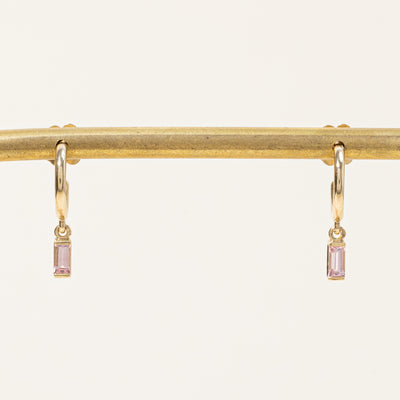 100 Ways' Tourmaline Charm Hoop Earrings | 0.24ctw |