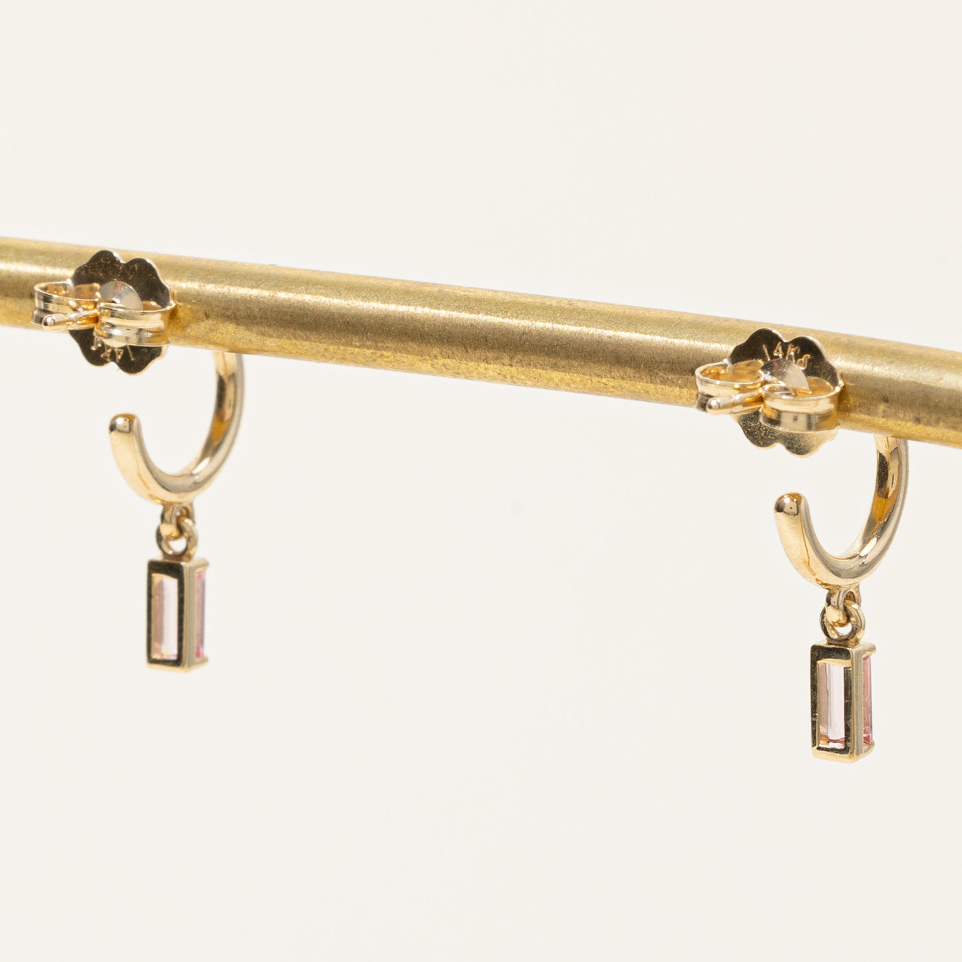 100 Ways' Tourmaline Charm Hoop Earrings | 0.24ctw |