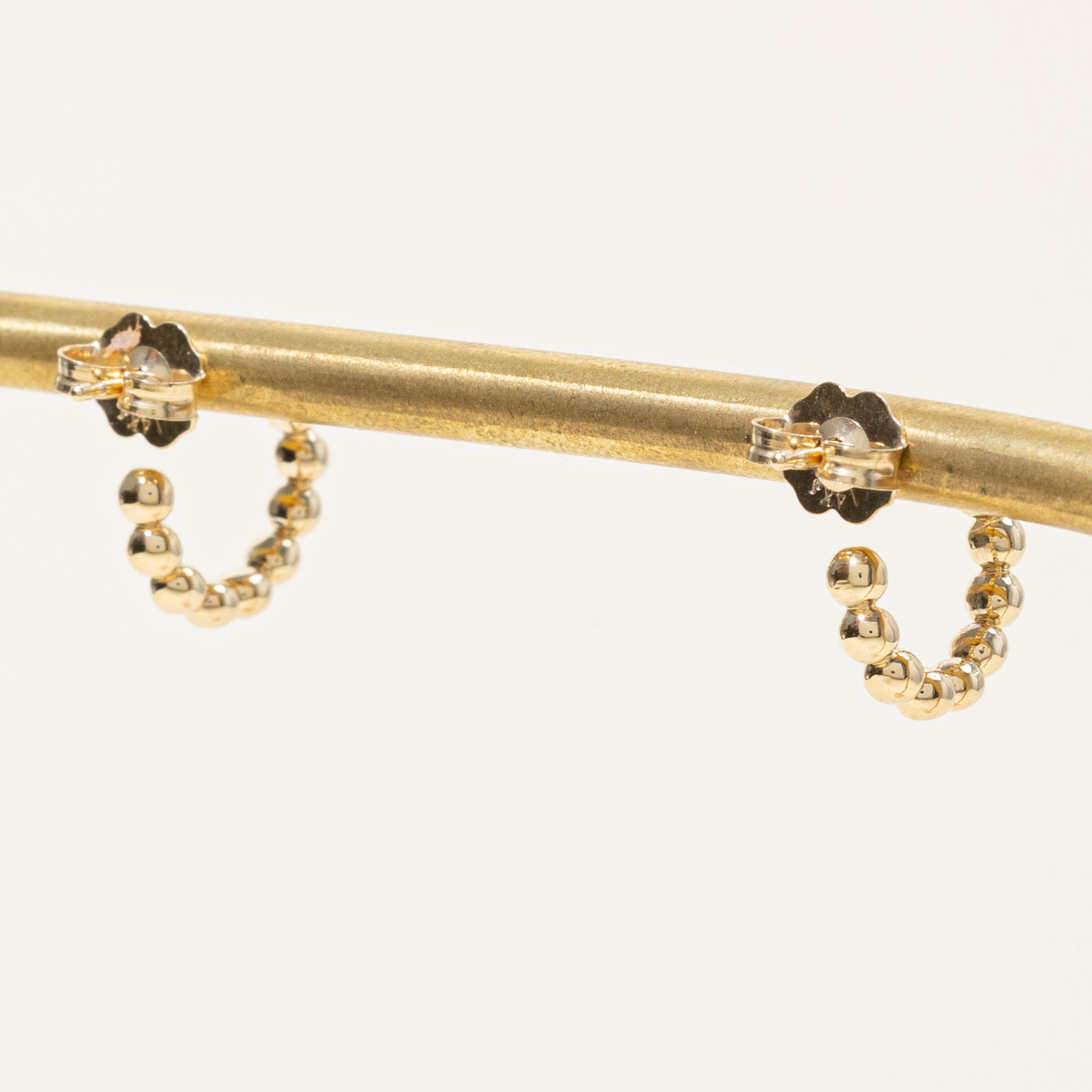 100 Ways' 14k Yellow Gold Hoop Earrings