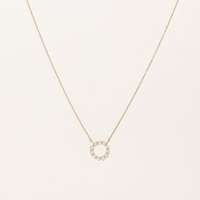 '100 Ways' Freshwater Pearl Wreath Pendant Necklace | 18