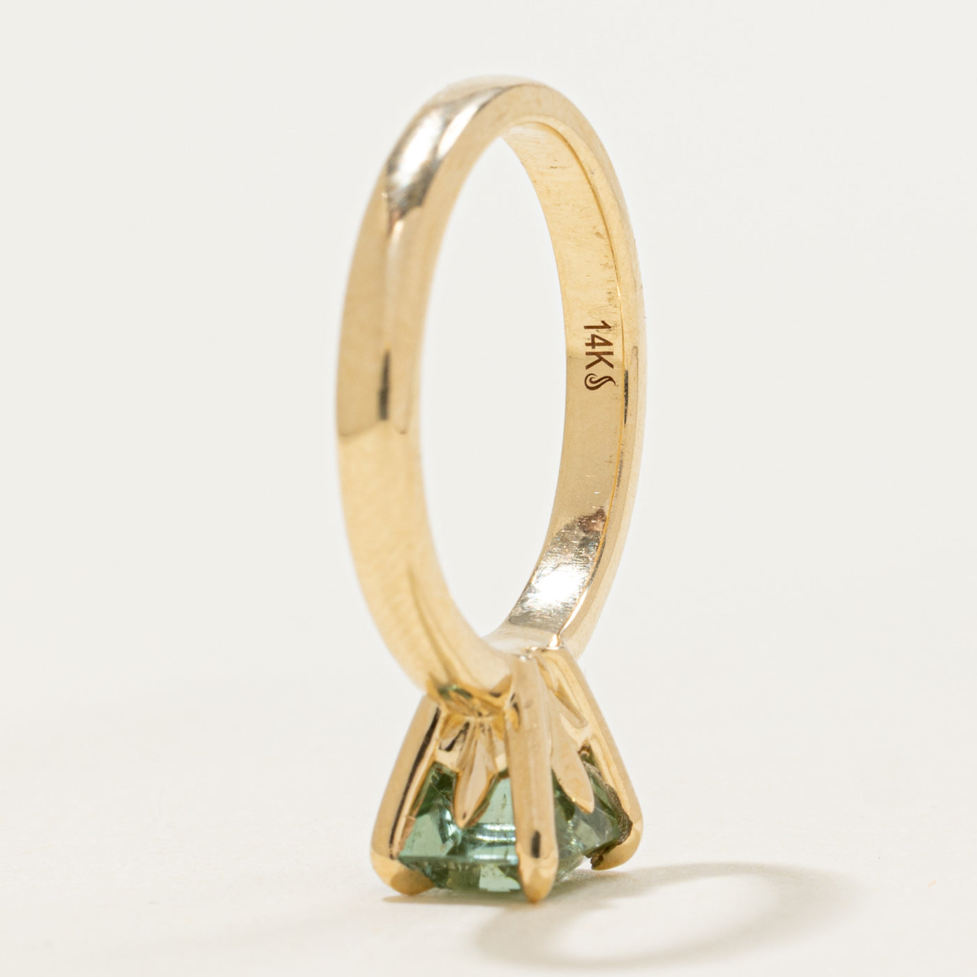 '100 Ways' 14k East West Green Tourmaline Ring | 1.45ct | SZ 5