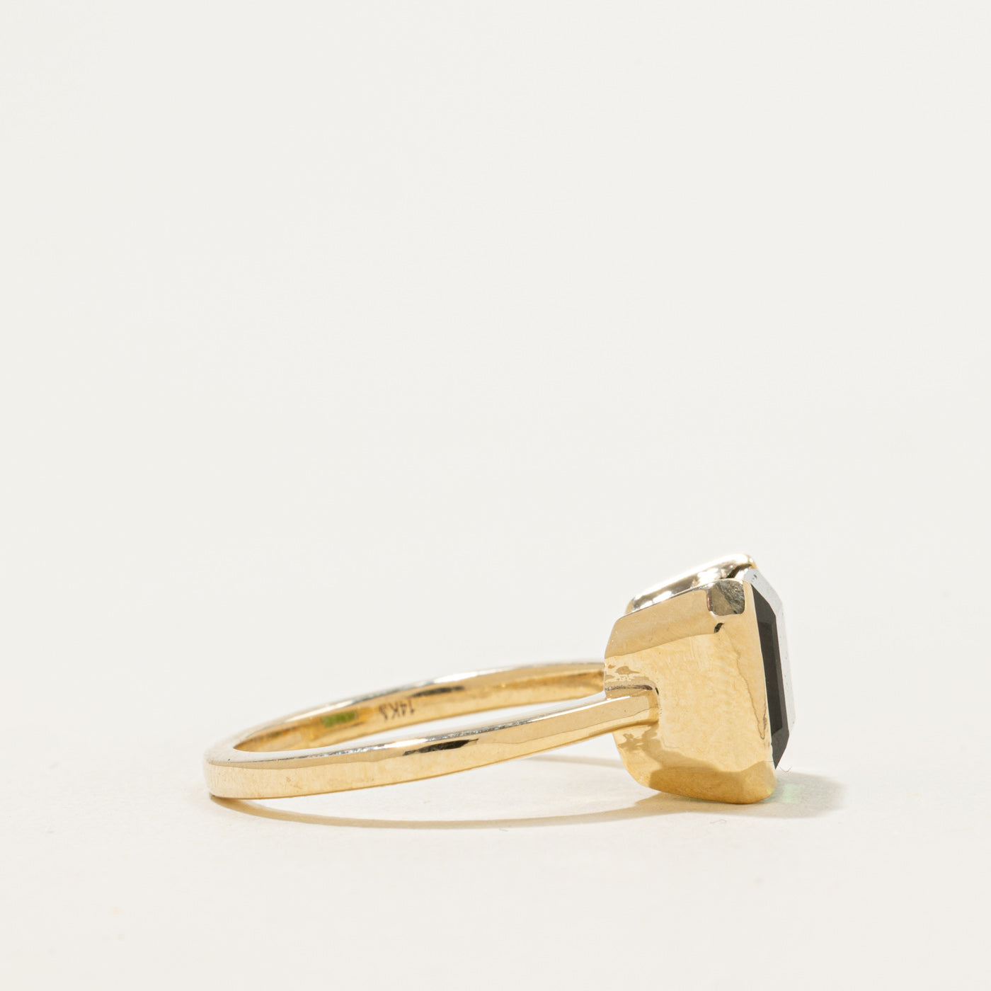 '100 Ways' 14k Yellow Gold Semi Bezel Step Cut Tourmaline | 3.30ct | SZ 6.25