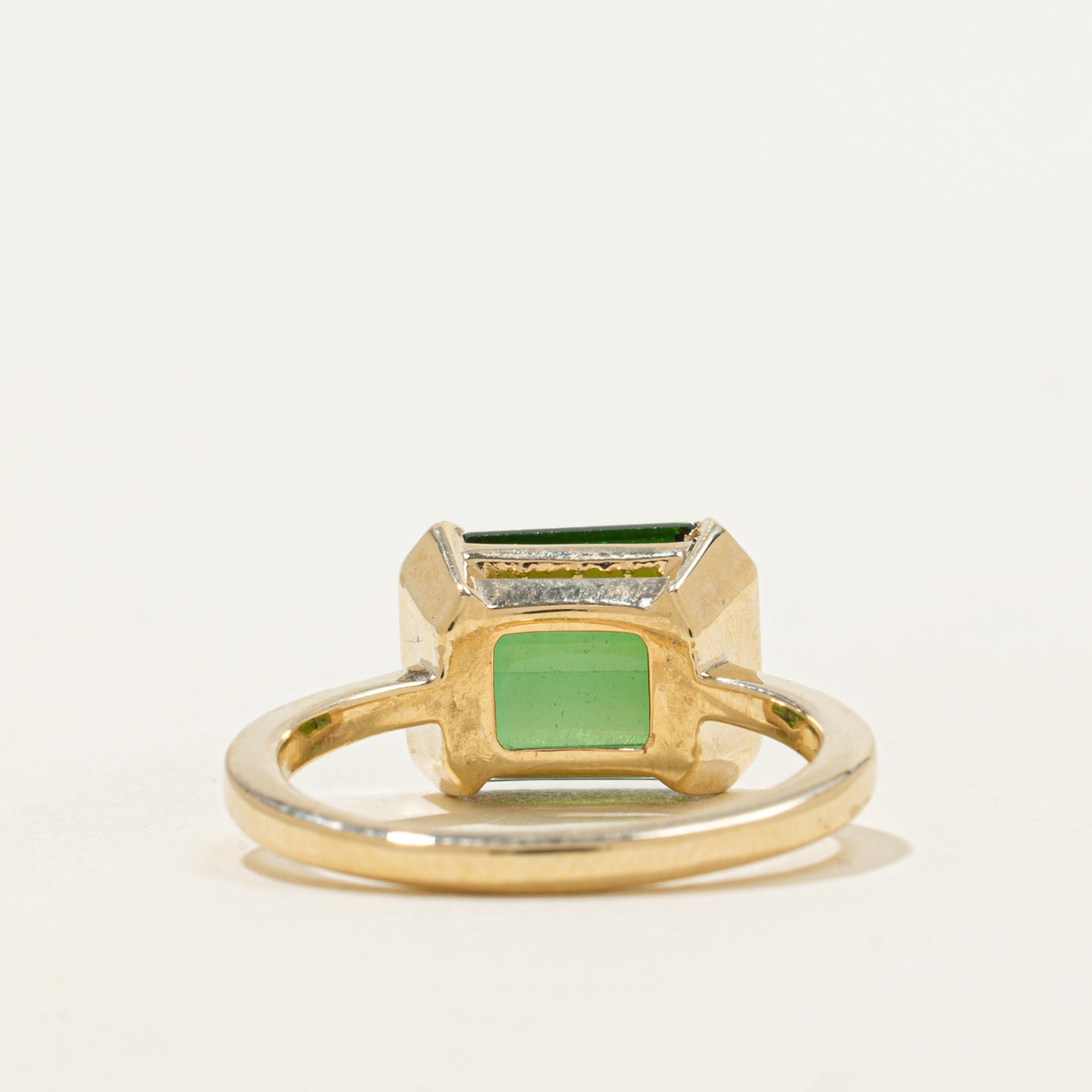 '100 Ways' 14k Yellow Gold Semi Bezel Step Cut Tourmaline | 3.30ct | SZ 6.25
